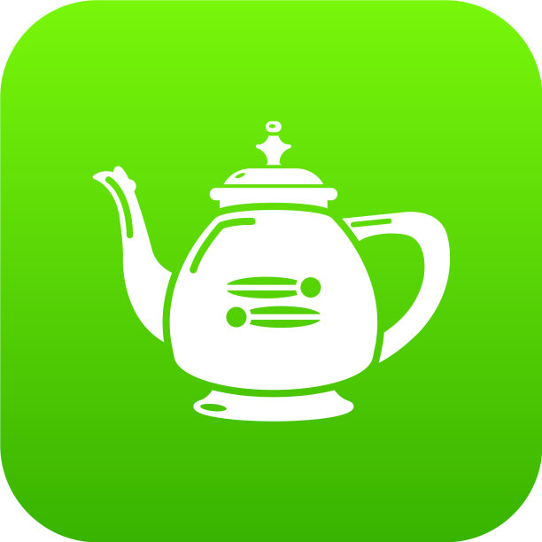 水壶餐厅图标绿色图片下载