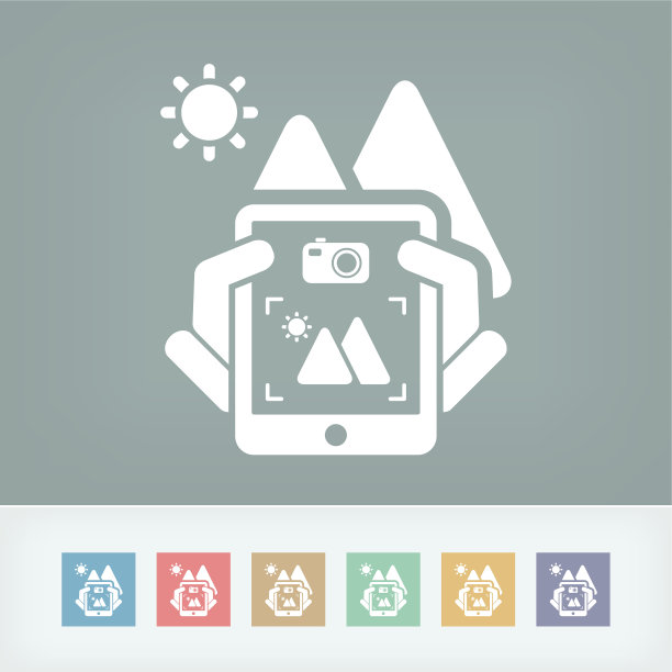 景观数码照片概念图标图片下载