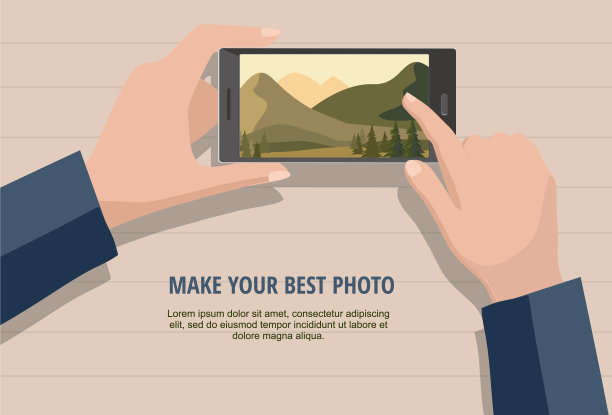 看自然景观照片的人打电话图片下载