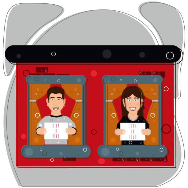 有通知的男子留在家里图片下载