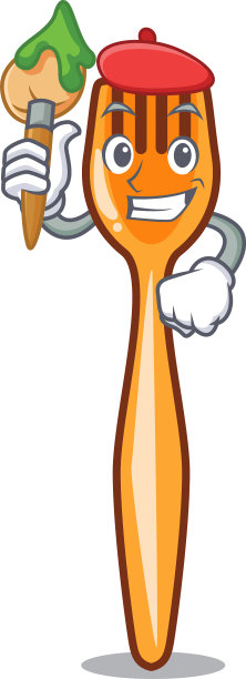 艺术家叉的形状塑料字符美图片下载