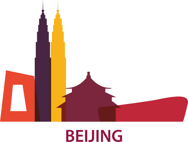 中国北京天际线形状图片下载