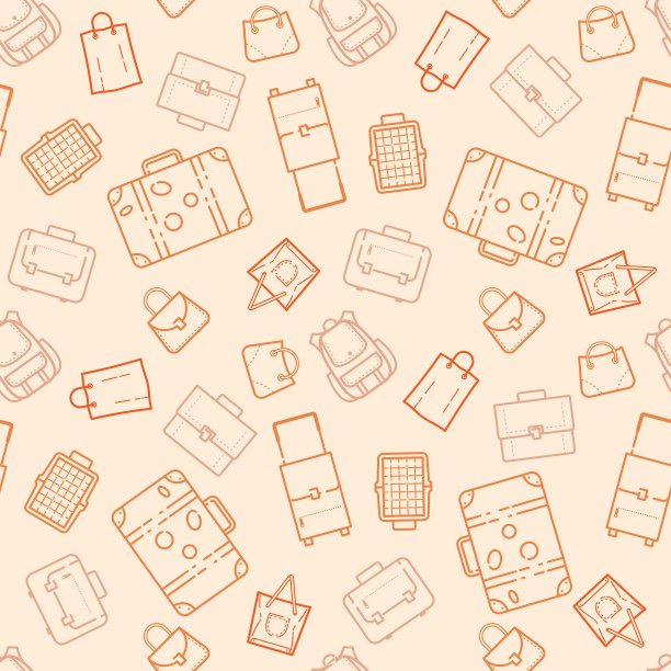箱包无缝图案图片下载