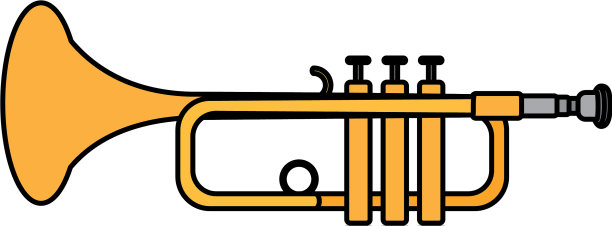 彩乐小号乐器艺术旋律图片下载