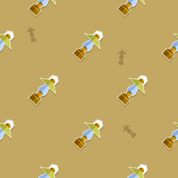 无缝花灯图案图片下载