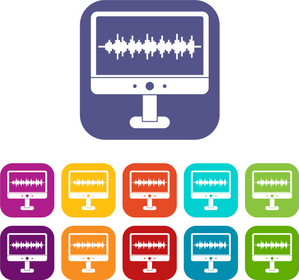 声波图标设置平坦图片下载