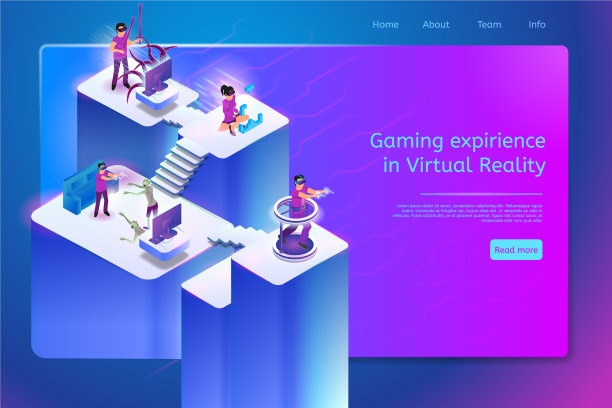 玩虚拟现实游戏在线横幅图片下载