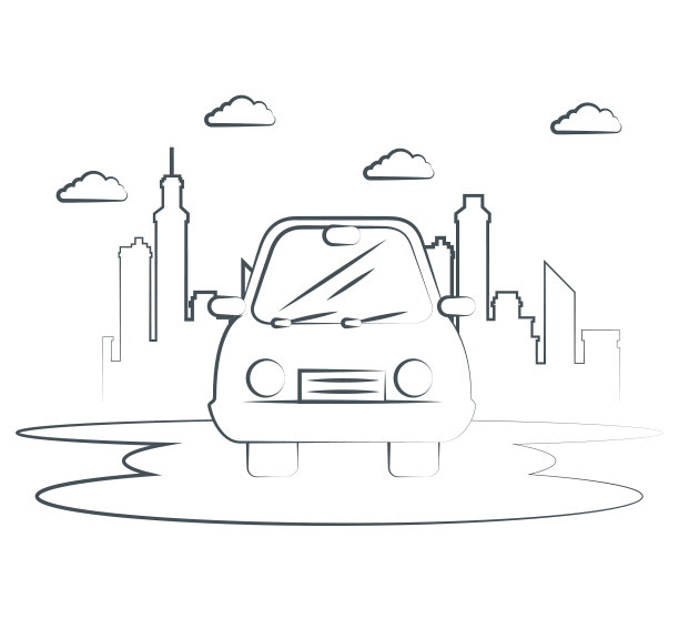 手绘汽车图标图片下载