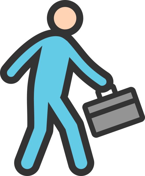 走路公文包图片下载