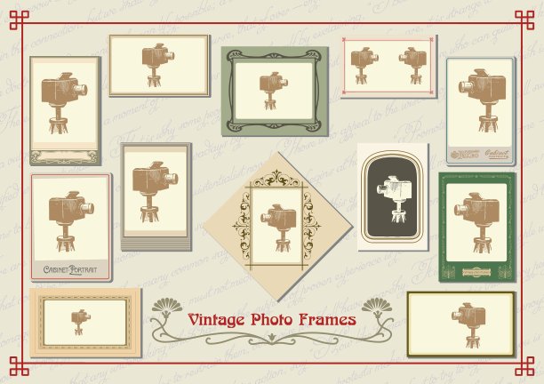 一套复古相框图片下载