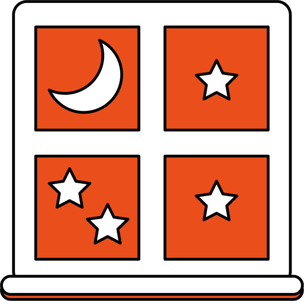 窗口夜景图片下载