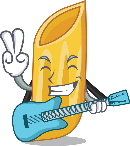 用吉他手通心粉卡通人物图片下载