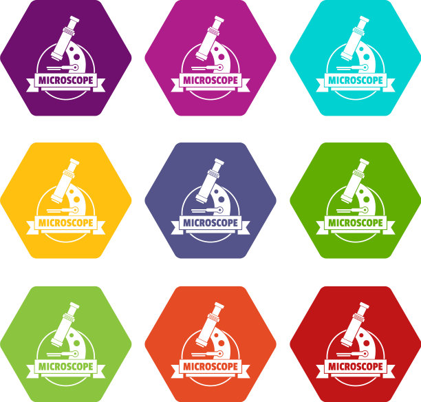 显微镜图标集9图片下载