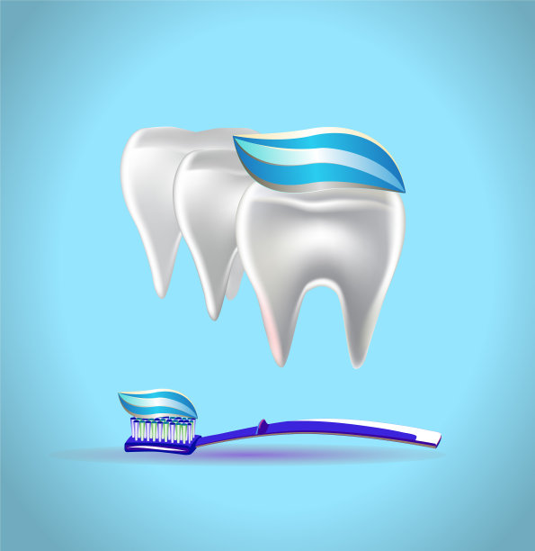 横幅牙膏牙齿图片下载