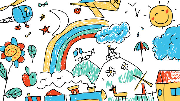 背景儿童绘画图片下载