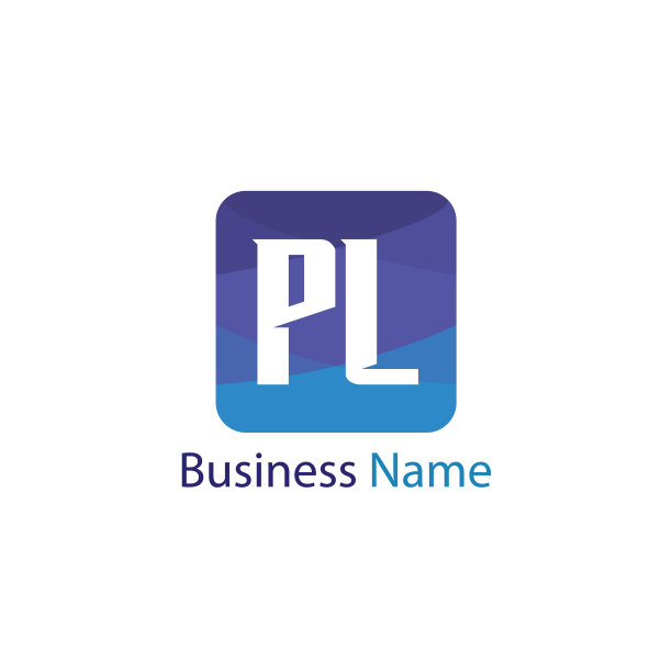 首字母PL Logo模板设计图片下载