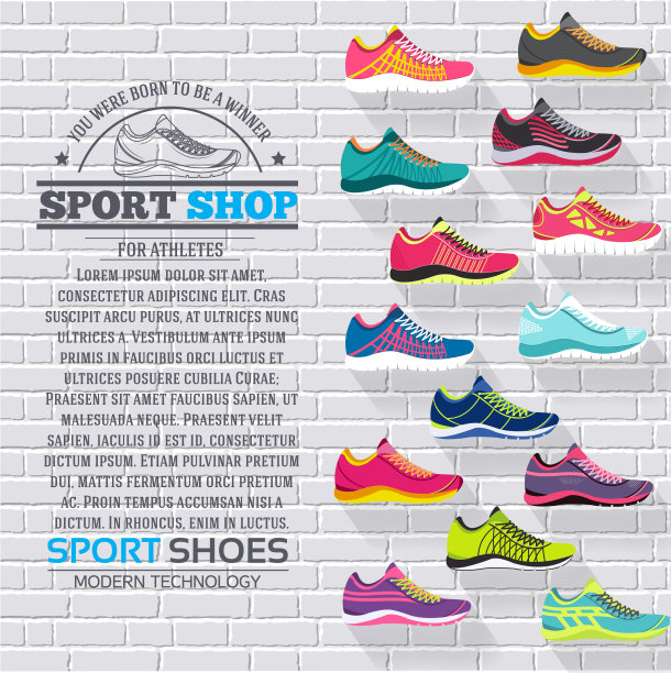 大平面收集一套运动鞋图片下载