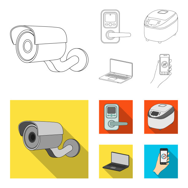 家用电器和设备的图标图片下载