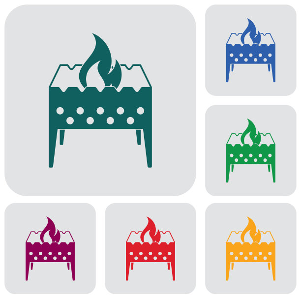 野营火盆图标图片下载