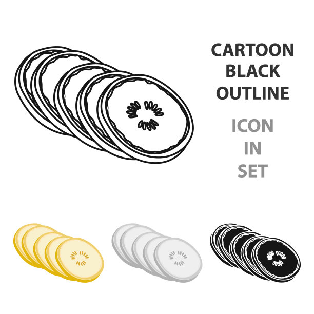 香蕉是一种甜水果的单一图标图片下载