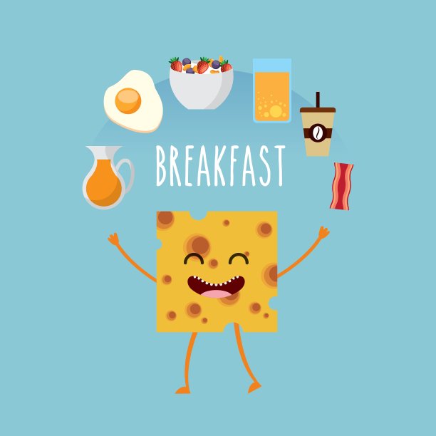 美味营养的早餐特点图片下载