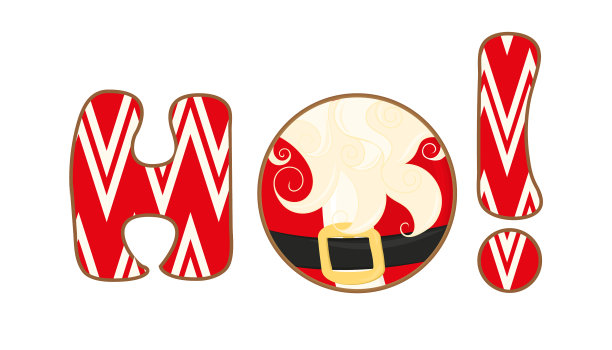 圣诞标志呵呵呵呵的白色标志图片下载