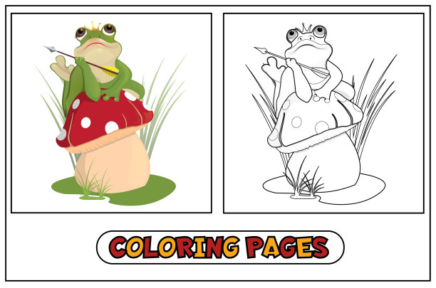 着色青蛙公主图片下载