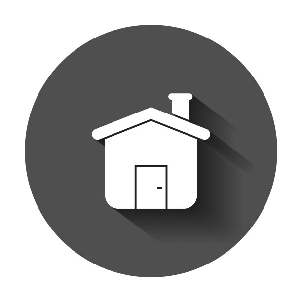 扁平风格房屋建筑图标图片下载