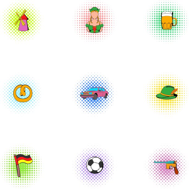 德国偶像树立了波普艺术风格图片下载