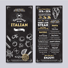 餐厅咖啡厅菜单模板设计图片下载