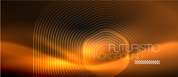 霓虹发光线魔术能量空间光图片下载