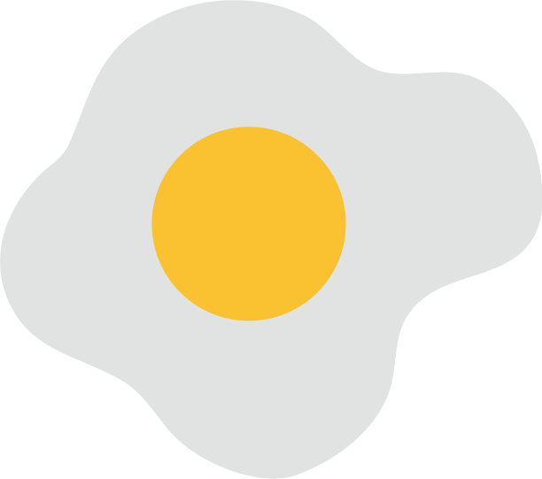 煎蛋孤立图标图片下载