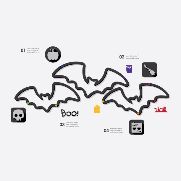 万圣节的信息图表图片下载