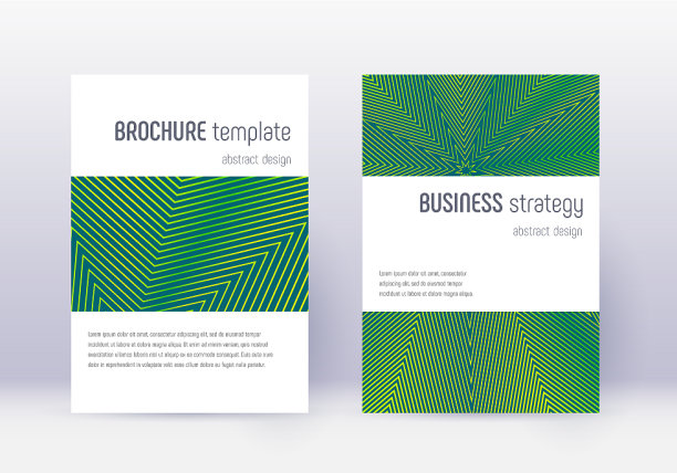 极简封面设计模板设置绿色abst图片下载