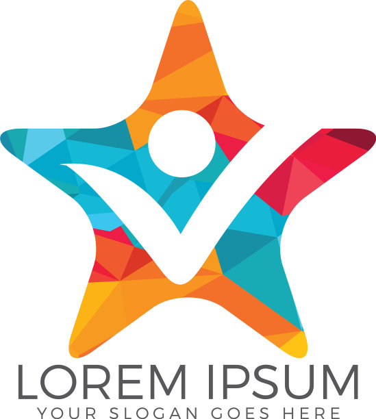 快乐人类星形标志图片下载