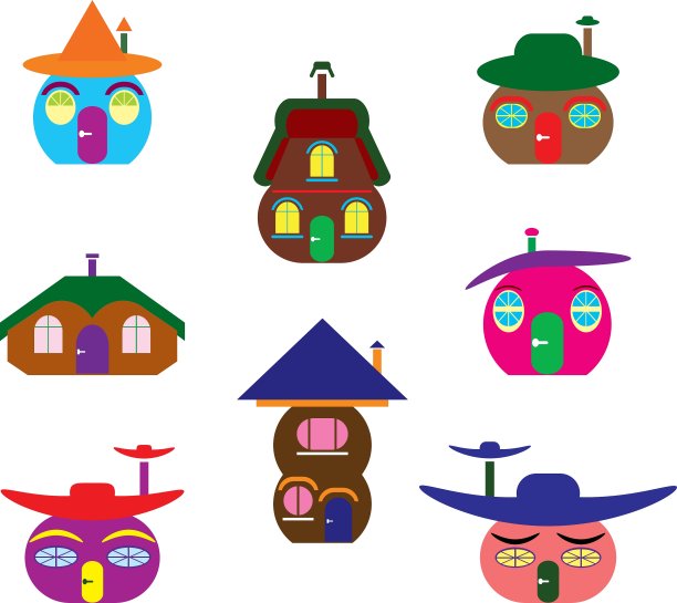 房子的图标类似南瓜图片下载