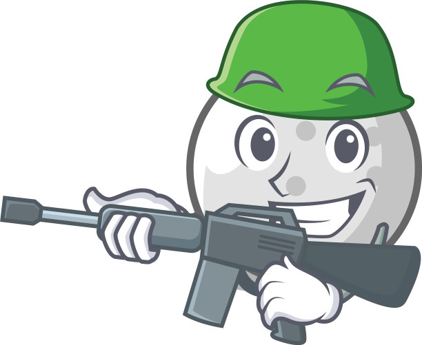 陆军高尔夫球人物卡通图片下载