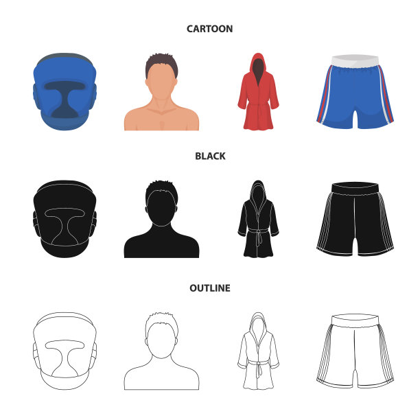 拳击运动面罩头盔套装收藏图片下载