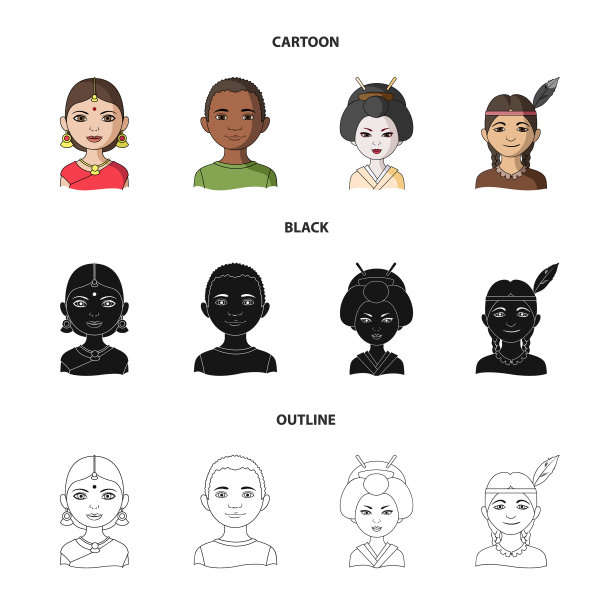 印度女性非洲裔日本裔印度人图片下载
