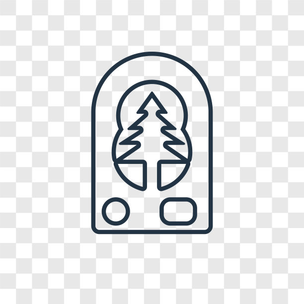 圣诞贺卡概念线性图标孤立上图片下载