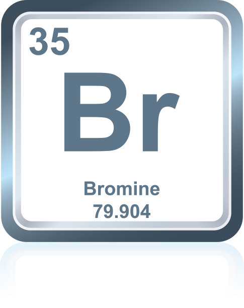 元素周期表中的化学元素溴图片下载