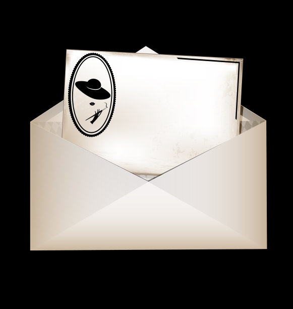 信封和复古母卡图片下载