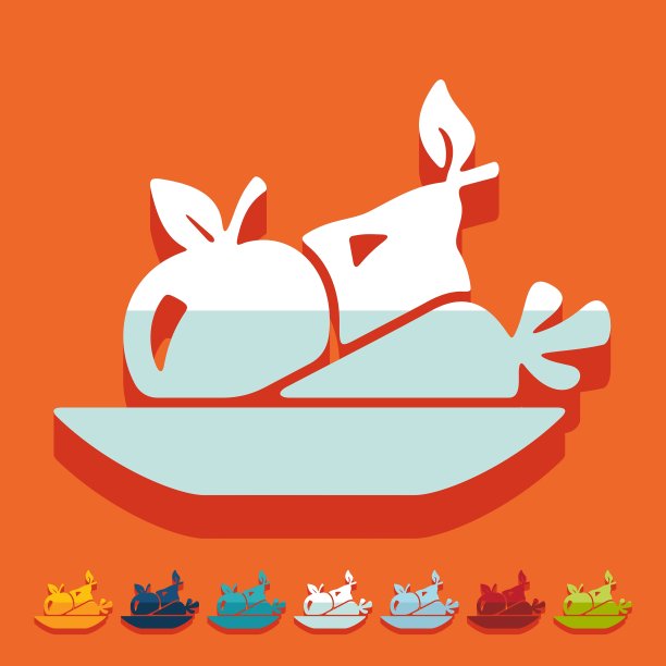 平面设计的健康食品图片下载