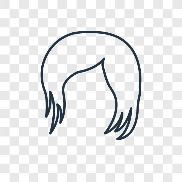 肩长概念线性图标孤立上图片下载