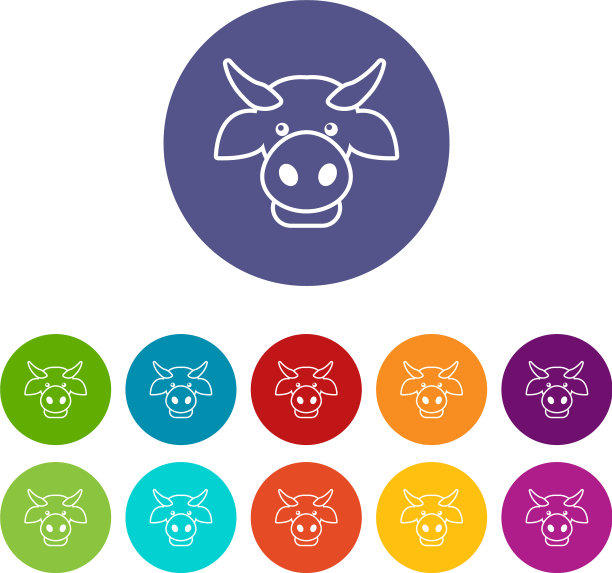 牛头图标设置颜色图片下载