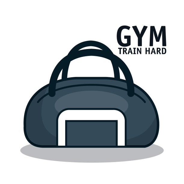 图标运动袋体育馆设计图片下载