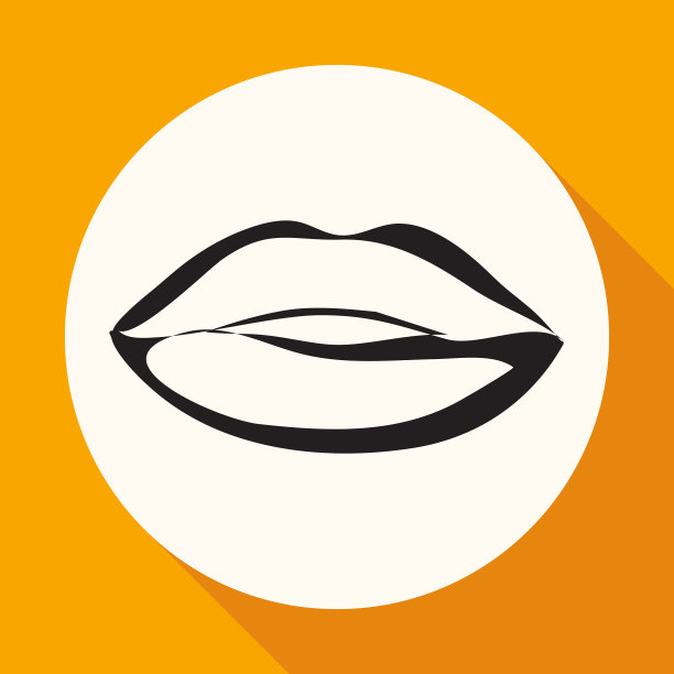 亲吻双唇的口红象征着人们的激情图片下载