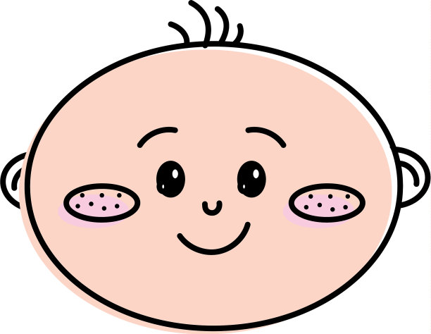 可爱的小男孩脸上带着表情图片下载