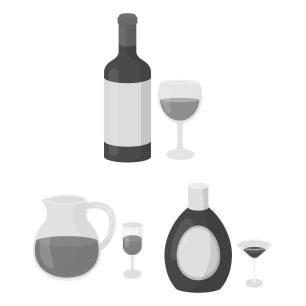 酒精单色图标的类型设置图片下载