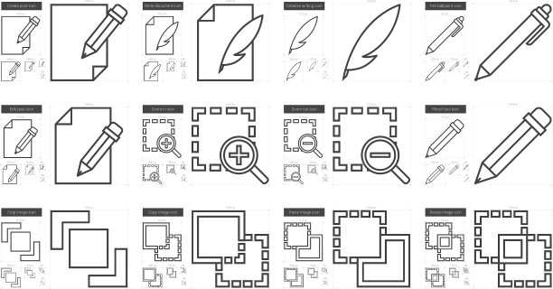 内容版本行图标集图片下载